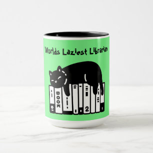 Gato Lindo, Gato Divertido, Taza de la Bibliotecar