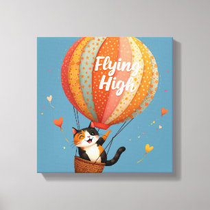 Gato Lindo Globo Aerostático Arte Caprichosa