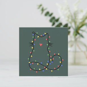 Gato Lindo Navidad Gato Mamá Divertido Navidad Gat