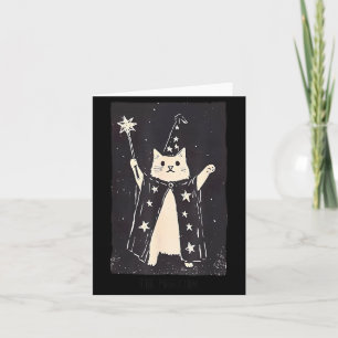 Gato Mago Tarjeta de Tarot Divertida y Extraña El 