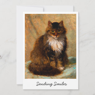 Gato Maine Coon Vintage Enviando Sonrisas