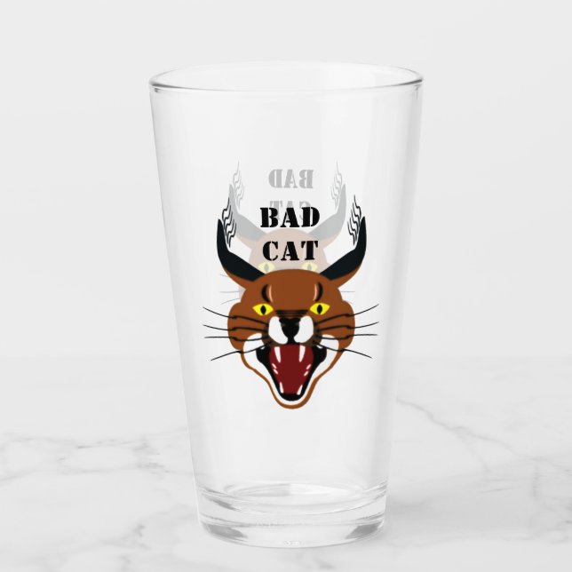 Gato malo caracal en crecimiento (Anverso)