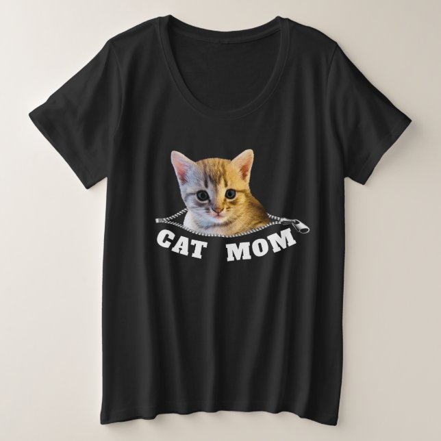 Gato mamá T-Shirt (Anverso del diseño)