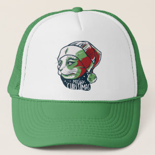 Gato Maullido con Sombrero de Santa