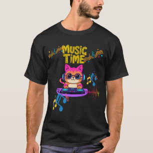 "Gato melódico - Camiseta de Piano Kitty" 🎹 🐱