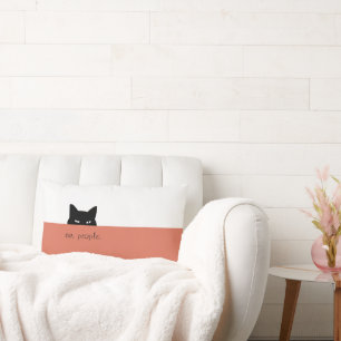 Gato mocoso y gente nueva foto Cojín decorativo Te