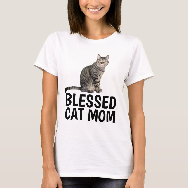 GATO MOM, camisetas de tabby (Anverso)
