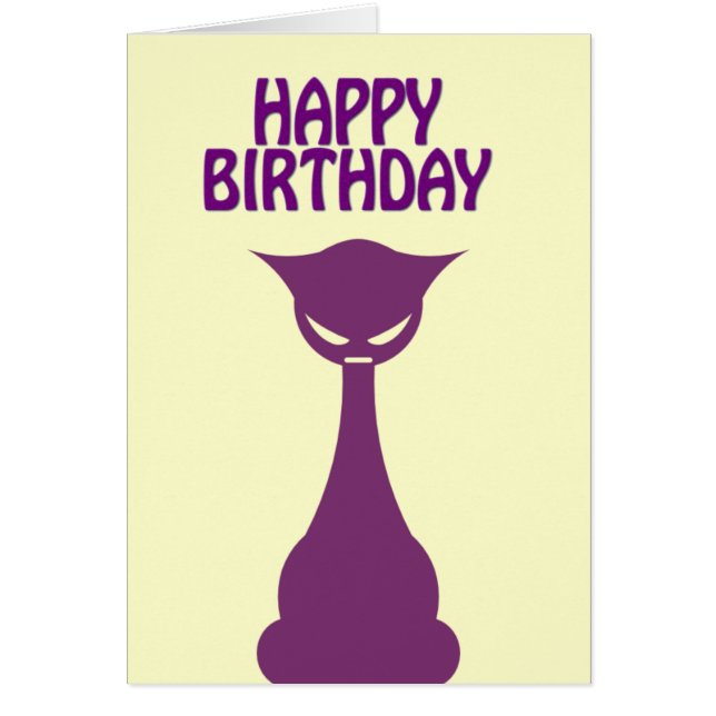 Gato morado alto (Frente)