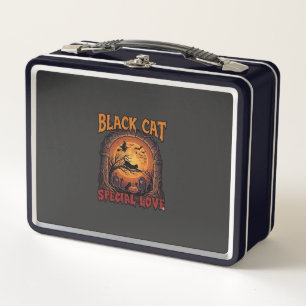 Gato Negro Amor Especial Halloween Luna Bruja Cala