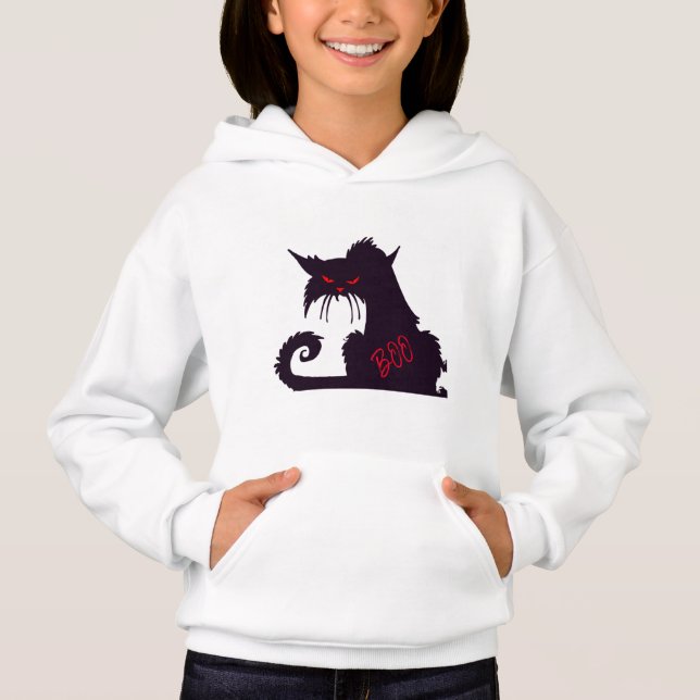Gato negro asustado (Anverso)