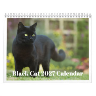 Gato Negro Calendario 2027