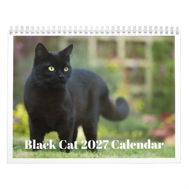 Gato Negro Calendario 2027 (Tapa)