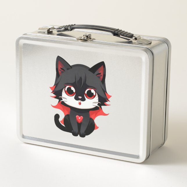 Gato negro de color rojo (Anverso)
