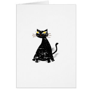 Gato negro de grasa con problemas