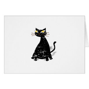 Gato negro de grasa con problemas