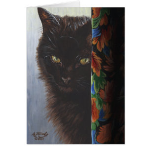 Gato negro del gatito del jade por ArtByAkiko