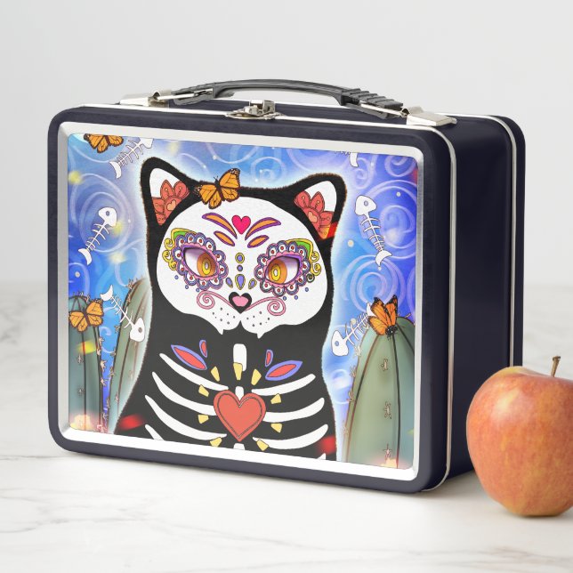 Gato negro Dia De Los Muertos (In situ)