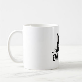 Gato Negro Divertido "Eww, GENTE". Taza de Café |