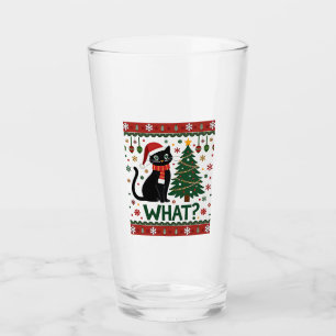 Gato Negro Empujando Árbol De Navidad Gato Diverti