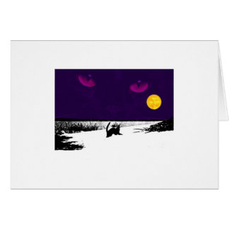 Gato negro en la Luna Llena