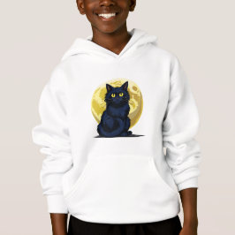 Gato negro enojado