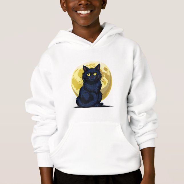 Gato negro enojado (Anverso)