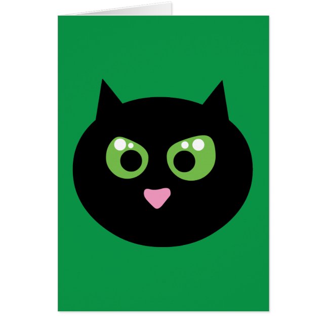 Gato negro enojado (Frente)