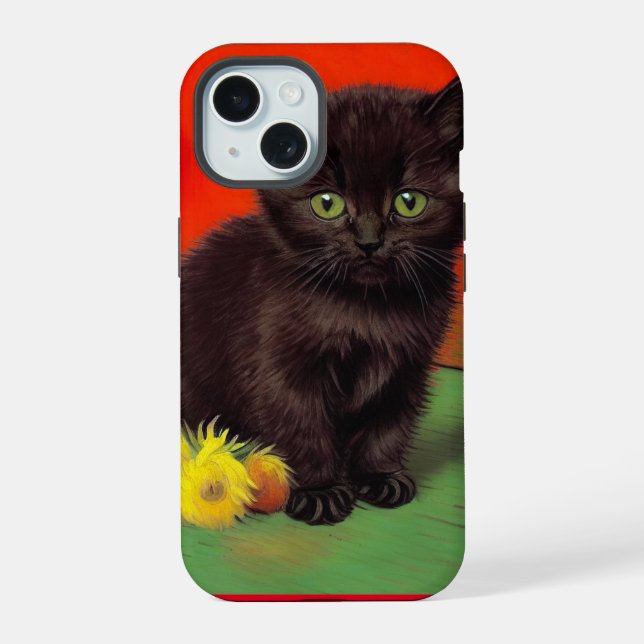 Gato negro estilo Van Gogh (Reverso )