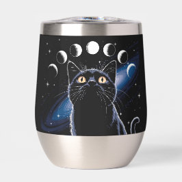 Gato negro gótico, regalo gótico, gato negro de la