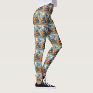 GATO NEGRO HOCUS POCUS, MICE HALLOWEEN LEGGINGS