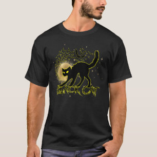 Gato negro inspiró Halloween, la camiseta bruja