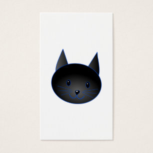 Gato negro lindo. Ejemplo del dibujo animado del