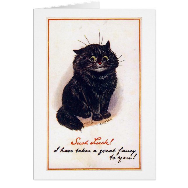 Gato negro, Louis Wain (Frente)