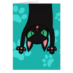 Gato negro que salta