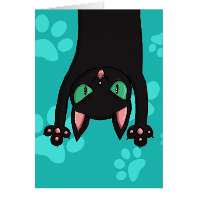 Gato negro que salta (Frente)