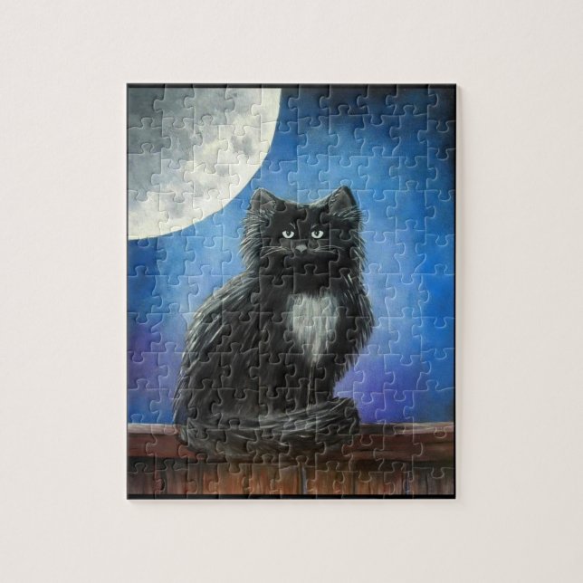 Gato Negro - Rompecabezas (Vertical)