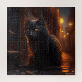 Gato negro rompecabezas