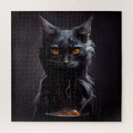 Gato negro rompecabezas