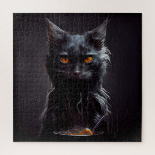 Gato negro rompecabezas