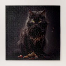 Gato negro rompecabezas