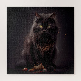 Gato negro rompecabezas