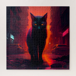 Gato negro rompecabezas
