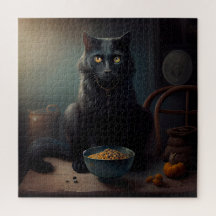 Gato negro rompecabezas