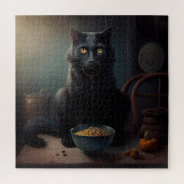Gato negro rompecabezas