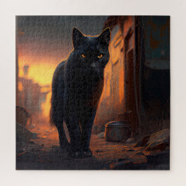 Gato negro rompecabezas