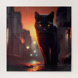 Gato negro rompecabezas