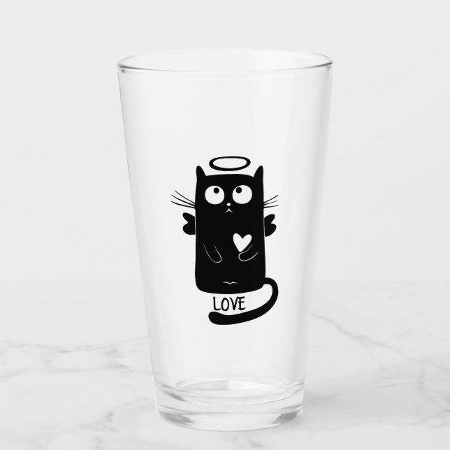 Gato negro y amor (Anverso)