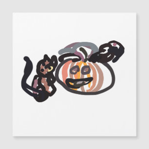 gato negro y cuervo de Halloween