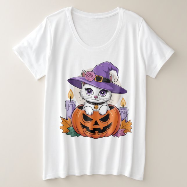 Gato nocturno de Halloween (Anverso del diseño)