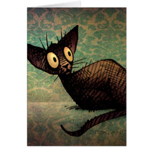 Gato oriental negro lindo